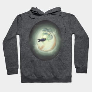 Mermaid and Angler fish Hoodie